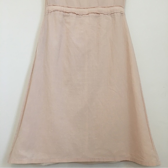 Vintage 80’s Button Front Nude Midi Dress - Picture 13 of 15